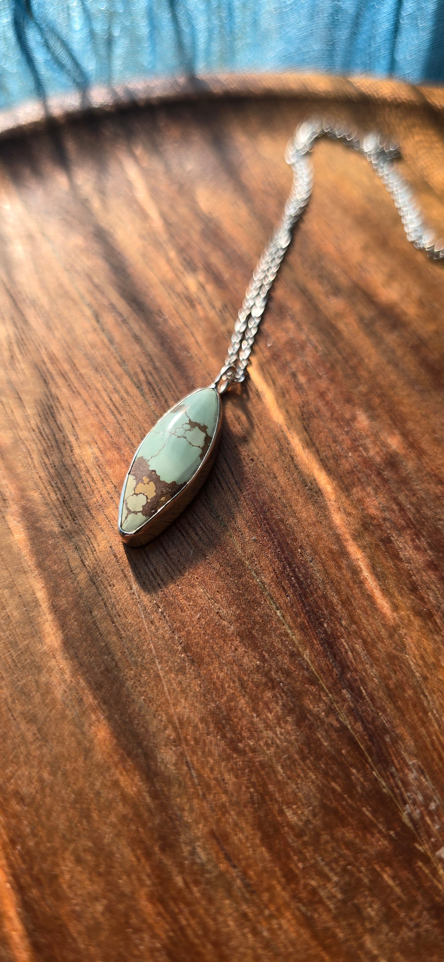 Turquoise sunset surf necklace