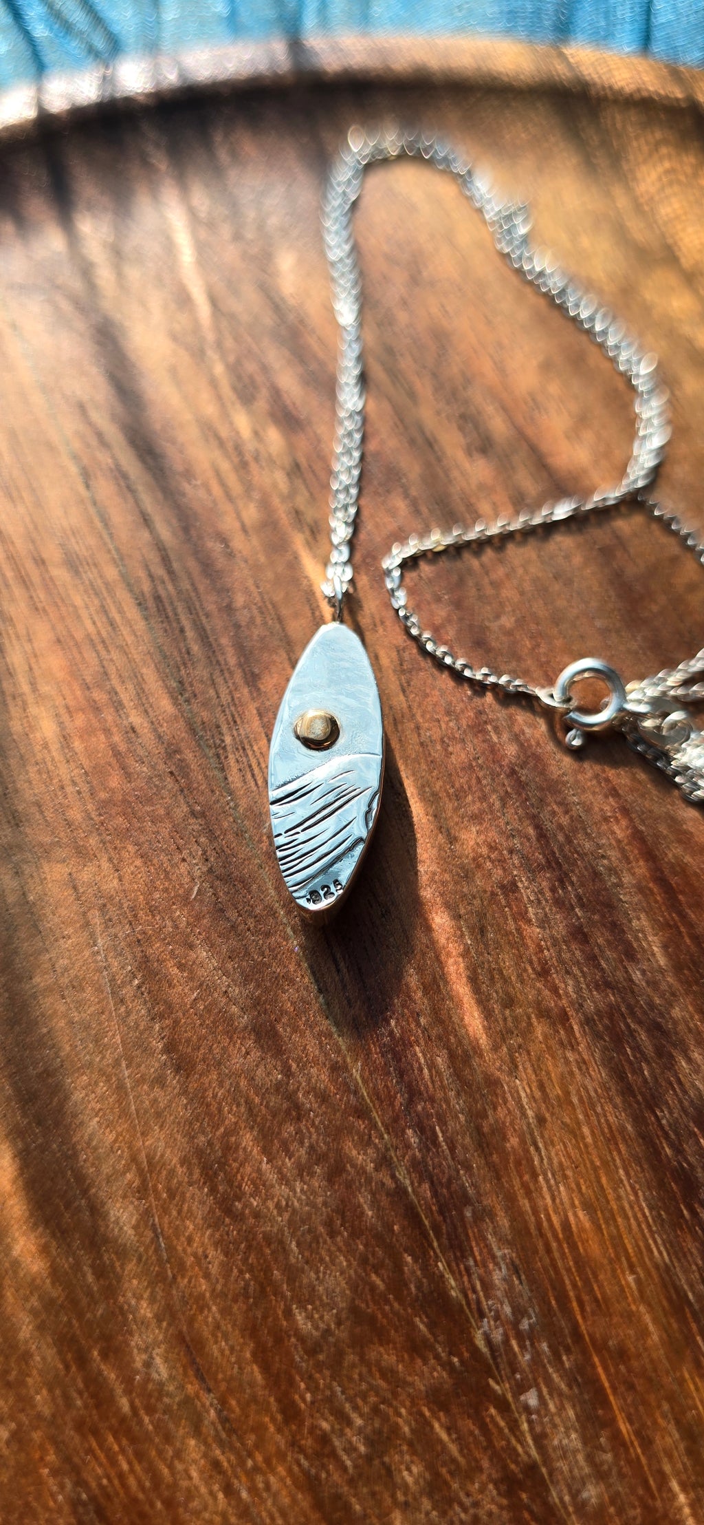 Turquoise sunset surf necklace